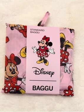 Disney x Baggu Standard Minnie Mouse Pink Foldable Tote Bag